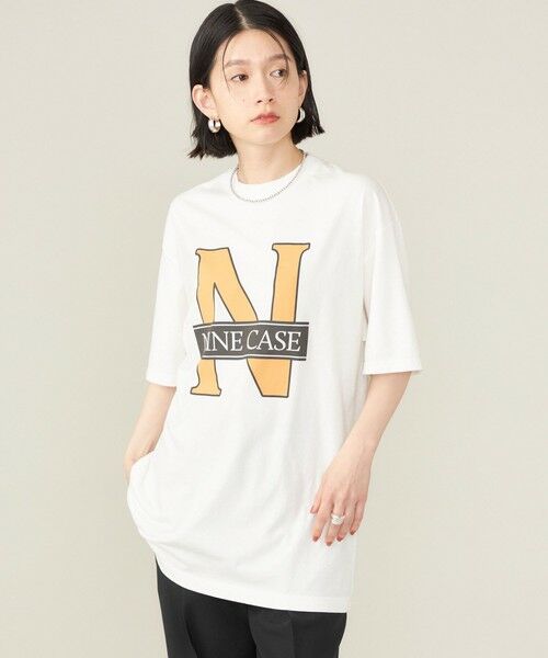 SHIPS for women / シップスウィメン Tシャツ | SHIPS NINE CASE:〈洗濯機可能〉N TEE◇ | 詳細4