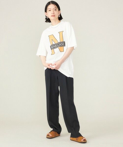 SHIPS for women / シップスウィメン Tシャツ | SHIPS NINE CASE:〈洗濯機可能〉N TEE◇ | 詳細10