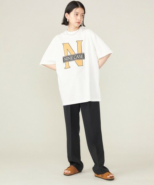 SHIPS for women / シップスウィメン Tシャツ | SHIPS NINE CASE:〈洗濯機可能〉N TEE◇ | 詳細17