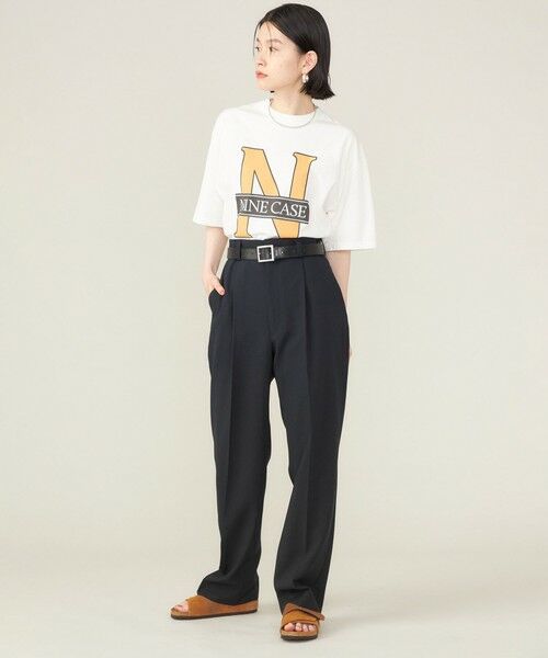 SHIPS for women / シップスウィメン Tシャツ | SHIPS NINE CASE:〈洗濯機可能〉N TEE◇ | 詳細19