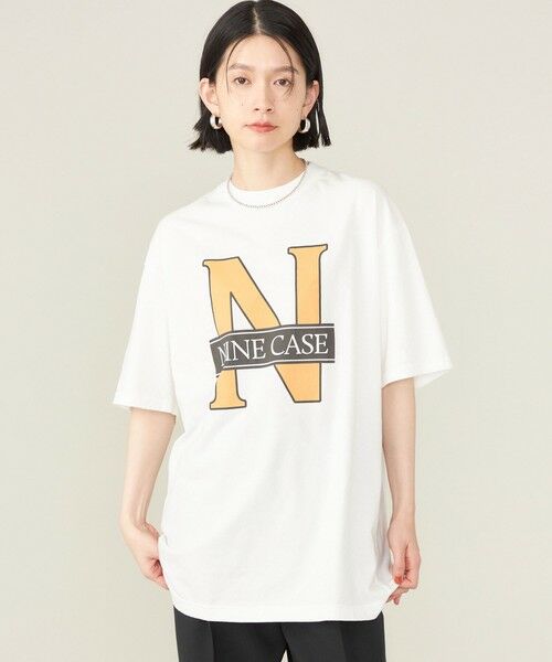 SHIPS for women / シップスウィメン Tシャツ | SHIPS NINE CASE:〈洗濯機可能〉N TEE◇ | 詳細3