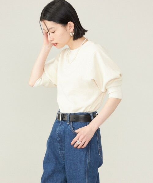 SHIPS for women / シップスウィメン カットソー | SHIPS NINE CASE:〈洗濯機可能〉ワッフル TEE ◇ | 詳細9