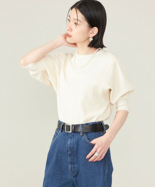 SHIPS for women / シップスウィメン カットソー | SHIPS NINE CASE:〈洗濯機可能〉ワッフル TEE ◇ | 詳細10