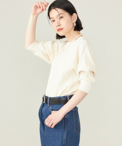 SHIPS for women / シップスウィメン カットソー | SHIPS NINE CASE:〈洗濯機可能〉ワッフル TEE ◇ | 詳細13