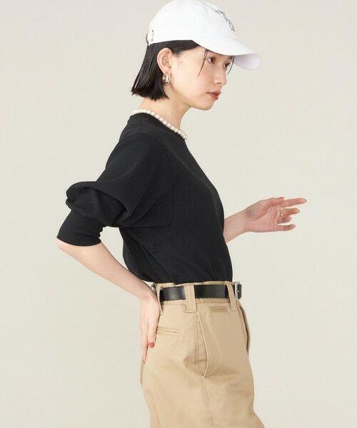 SHIPS for women / シップスウィメン カットソー | SHIPS NINE CASE:〈洗濯機可能〉ワッフル TEE ◇ | 詳細28
