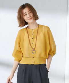 SHIPS / シップス カーディガン・ボレロ | 〈手洗い可能〉前後2WAY タック アイレット カーディガン ◇