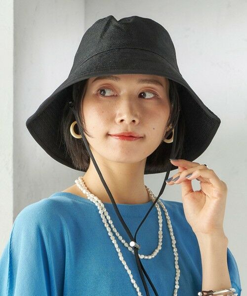 SHIPS / シップス ハット | Rmeria:〈UVカット / 手洗い可能〉ペーパーライク パイピング ハット | 詳細2