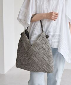 SHIPS / シップス トートバッグ | quaranciel: ワンハンドル Vカット メッシュ バッグ（A4対応）