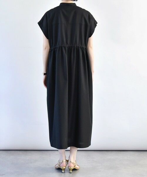 SHIPS / シップス ロング・マキシ丈ワンピース | quaranciel:〈洗濯機可能〉ドレッシー ワーク フレンチスリーブ ドロスト ワンピース | 詳細15