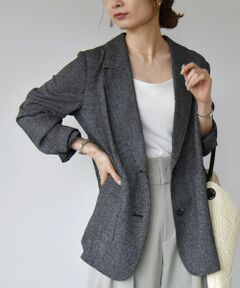 SHIPS / シップス テーラードジャケット | quaranciel:〈手洗い可能〉サマー カラミ テーラード シングル ジャケット