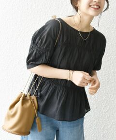 SHIPS / シップス シャツ・ブラウス | SHIPS any:〈洗濯機可能〉コード リボン パフスリーブ ブラウス