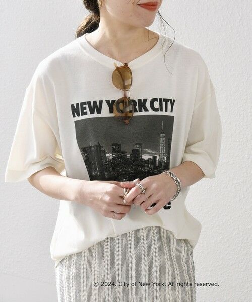 SHIPS for women / シップスウィメン Tシャツ | GOOD ROCK SPEED:〈洗濯機可能〉NYC フォト TEE | 詳細4