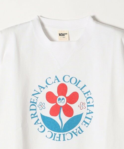 SHIPS for women / シップスウィメン Tシャツ | 【SHIPS any別注】Collegiate Pacific:〈洗濯機可能〉V ガゼット プリント Tシャツ 24SS | 詳細10