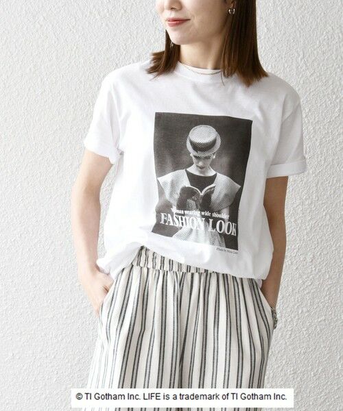 SHIPS for women / シップスウィメン Tシャツ | 【SHIPS any別注】GOOD ROCK SPEED: LIFE フォト プリント TEE 24SS | 詳細5