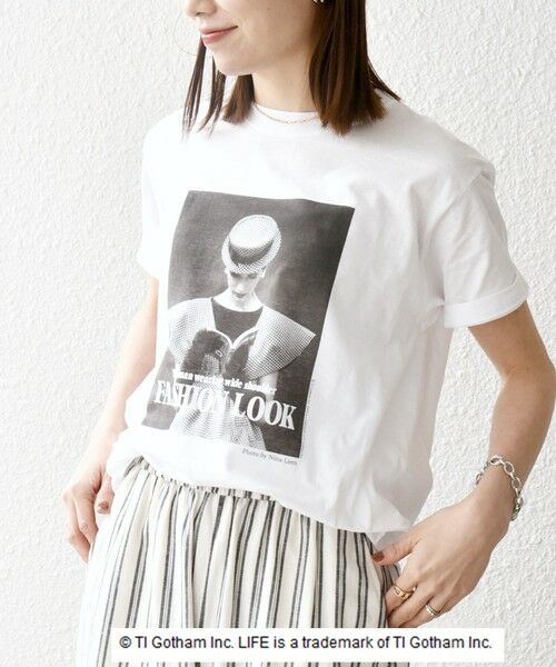 SHIPS for women / シップスウィメン Tシャツ | 【SHIPS any別注】GOOD ROCK SPEED: LIFE フォト プリント TEE 24SS | 詳細6