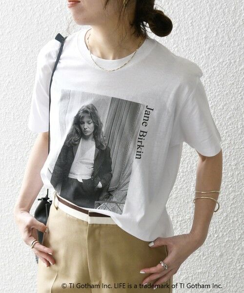 SHIPS for women / シップスウィメン Tシャツ | GOOD ROCK SPEED:〈洗濯機可能〉LIFE フォト プリント TEE 24SS | 詳細3