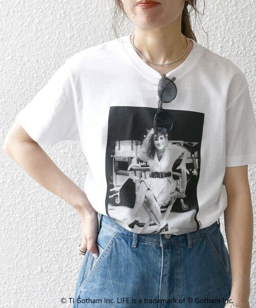 SHIPS for women / シップスウィメン Tシャツ | GOOD ROCK SPEED:〈洗濯機可能〉LIFE フォト プリント TEE 24SS | 詳細7