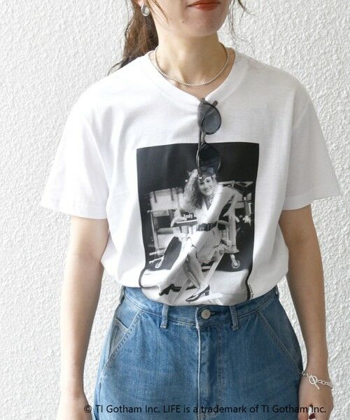 SHIPS for women / シップスウィメン Tシャツ | GOOD ROCK SPEED:〈洗濯機可能〉LIFE フォト プリント TEE 24SS | 詳細8