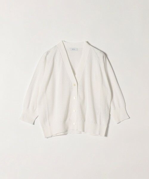 SHIPS / シップス カーディガン・ボレロ | SHIPS any:〈手洗い可能〉リネン ミックス Vネック ショート シアー カーディガン | 詳細13