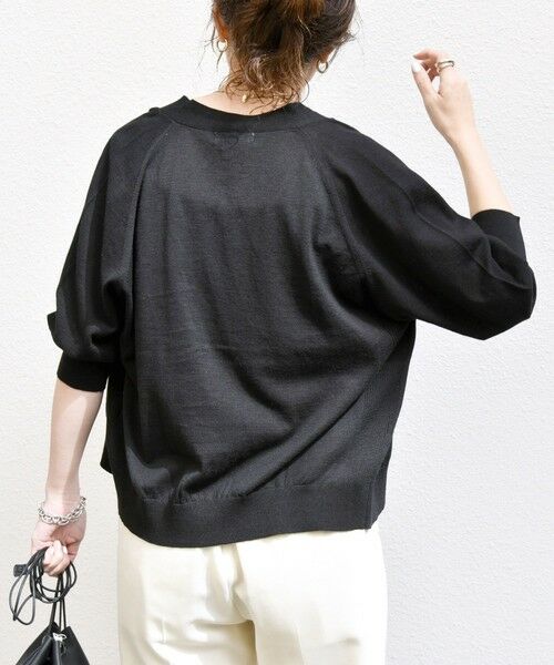 SHIPS / シップス カーディガン・ボレロ | SHIPS any:〈手洗い可能〉リネン ミックス Vネック ショート シアー カーディガン | 詳細26