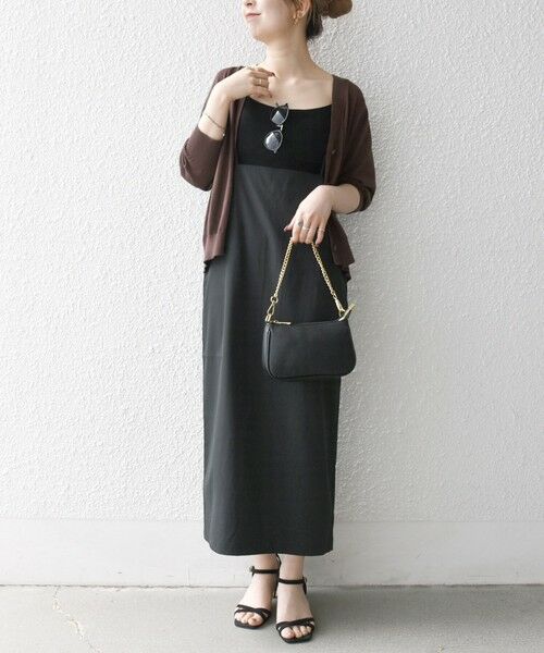 SHIPS / シップス カーディガン・ボレロ | SHIPS any:〈手洗い可能〉リネン ミックス Vネック ショート シアー カーディガン | 詳細1