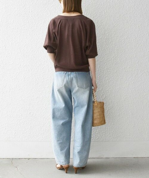 SHIPS / シップス カーディガン・ボレロ | SHIPS any:〈手洗い可能〉リネン ミックス Vネック ショート シアー カーディガン | 詳細12