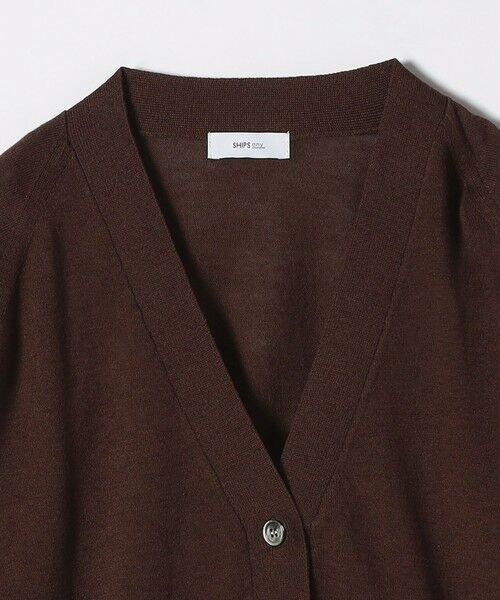 SHIPS / シップス カーディガン・ボレロ | SHIPS any:〈手洗い可能〉リネン ミックス Vネック ショート シアー カーディガン | 詳細17