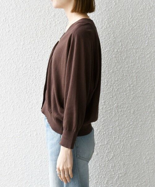 SHIPS / シップス カーディガン・ボレロ | SHIPS any:〈手洗い可能〉リネン ミックス Vネック ショート シアー カーディガン | 詳細23