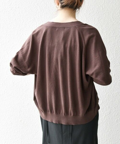 SHIPS / シップス カーディガン・ボレロ | SHIPS any:〈手洗い可能〉リネン ミックス Vネック ショート シアー カーディガン | 詳細9