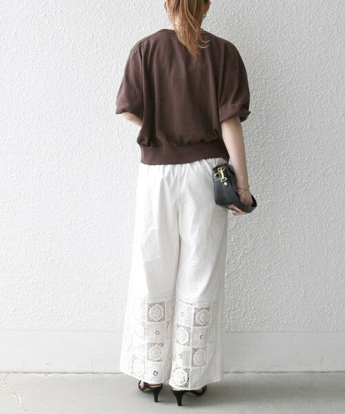 SHIPS for women / シップスウィメン カーディガン・ボレロ | SHIPS any:〈手洗い可能〉リネン ミックス ワイド パフ クルーネック シアー カーディガン | 詳細30