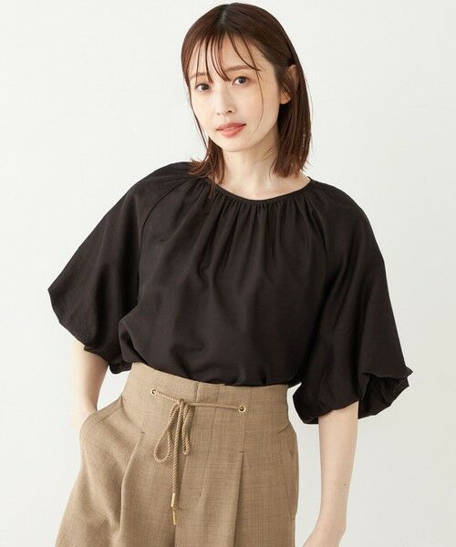 SHIPS / シップス シャツ・ブラウス | 《新色予約》SHIPS Colors:〈手洗い可能〉スラブ ボリュームスリーブ ブラウス◆ | 詳細27