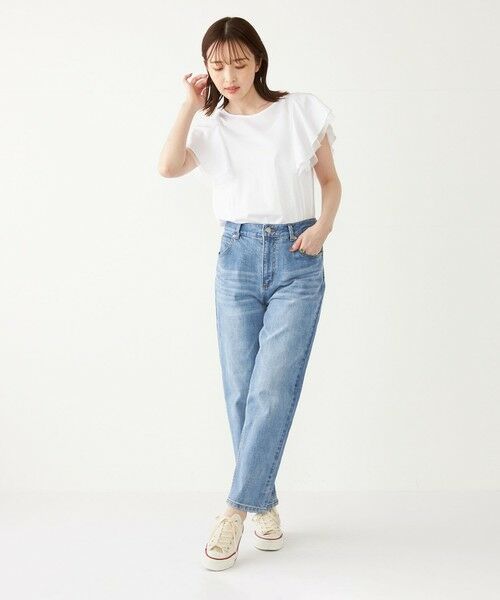 SHIPS for women / シップスウィメン カットソー | SHIPS Colors:チュール コンビ ラッフルスリーブ トップス◇ | 詳細12