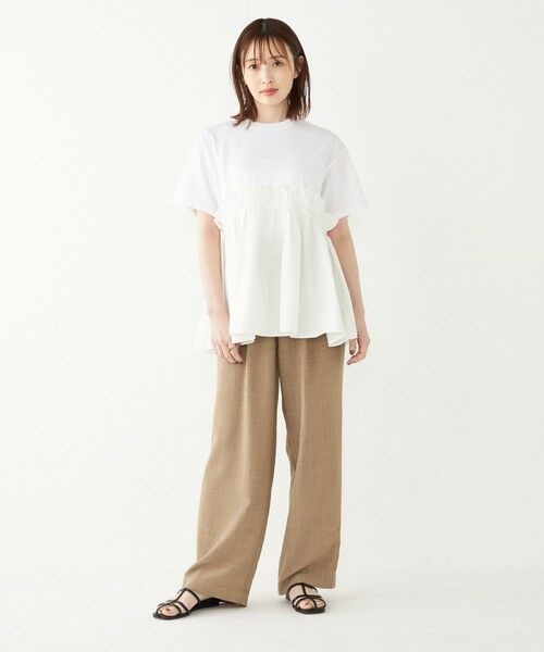SHIPS for women / シップスウィメン カットソー | SHIPS Colors:〈手洗い可能〉フハク ドッキング TEE | 詳細9