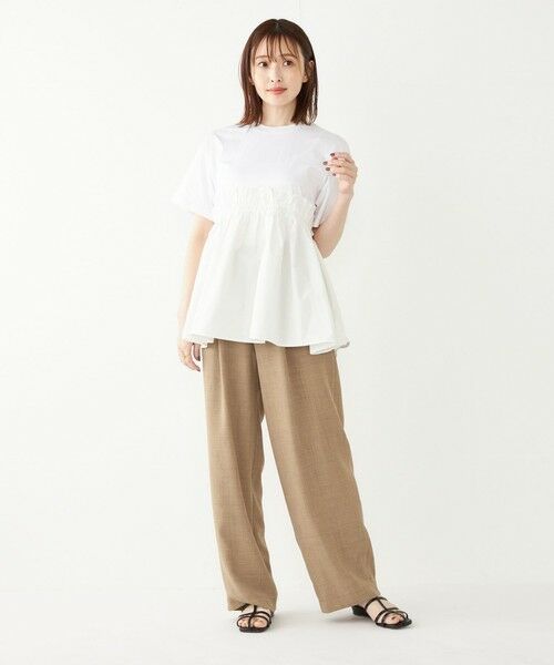 SHIPS for women / シップスウィメン カットソー | 《追加予約》SHIPS Colors:〈手洗い可能〉フハク ドッキング TEE◆ | 詳細10