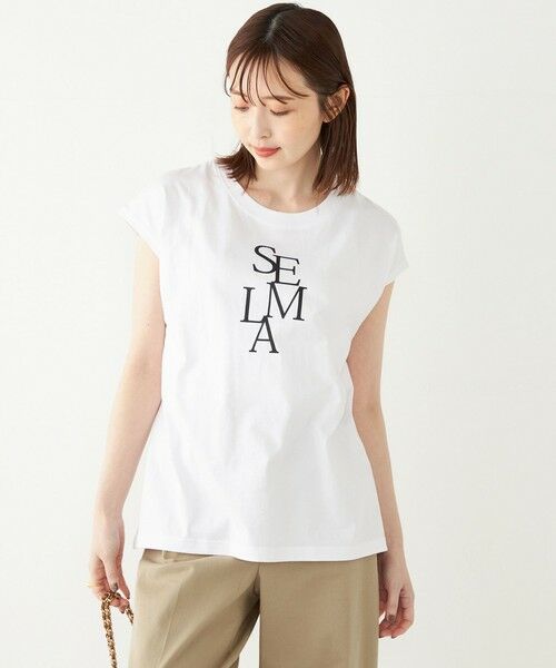 SHIPS for women / シップスウィメン Tシャツ | SHIPS Colors:フレンチスリーブ ロゴ TEE | 詳細11