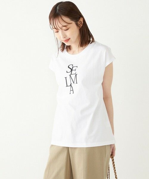 SHIPS for women / シップスウィメン Tシャツ | SHIPS Colors:フレンチスリーブ ロゴ TEE | 詳細15