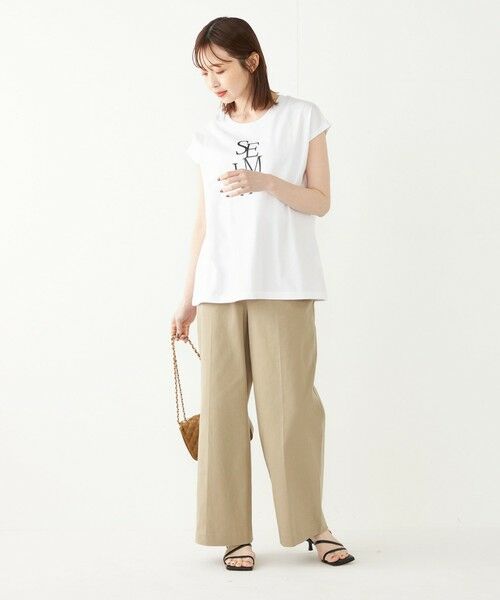 SHIPS for women / シップスウィメン Tシャツ | SHIPS Colors:フレンチスリーブ ロゴ TEE | 詳細16