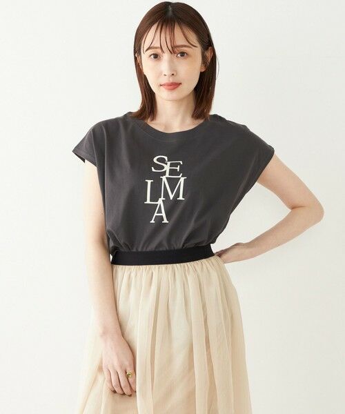 SHIPS for women / シップスウィメン Tシャツ | SHIPS Colors:フレンチスリーブ ロゴ TEE | 詳細26