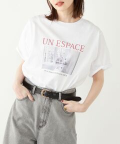 SHIPS Colors:フラワーベース フォト TEE