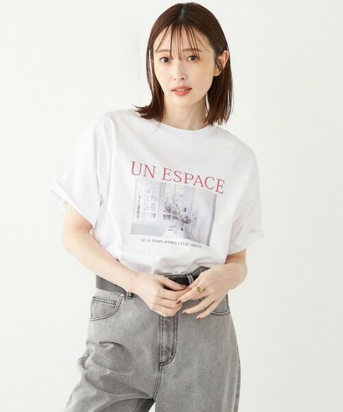 SHIPS for women / シップスウィメン Tシャツ | SHIPS Colors:フラワーベース フォト TEE | 詳細10