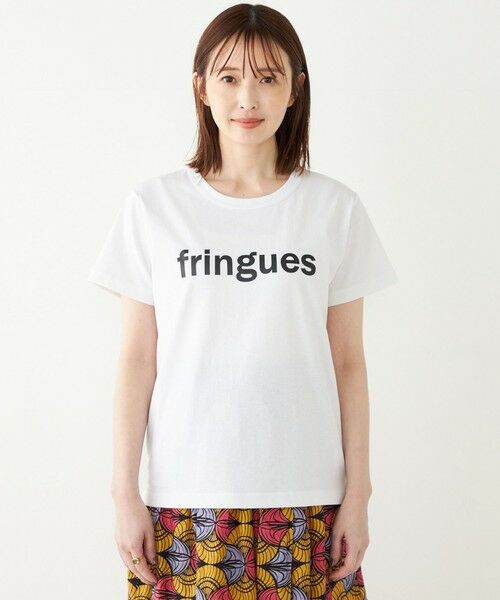 SHIPS for women / シップスウィメン Tシャツ | SHIPS Colors:FRINGUES ロゴ プリント TEE | 詳細3