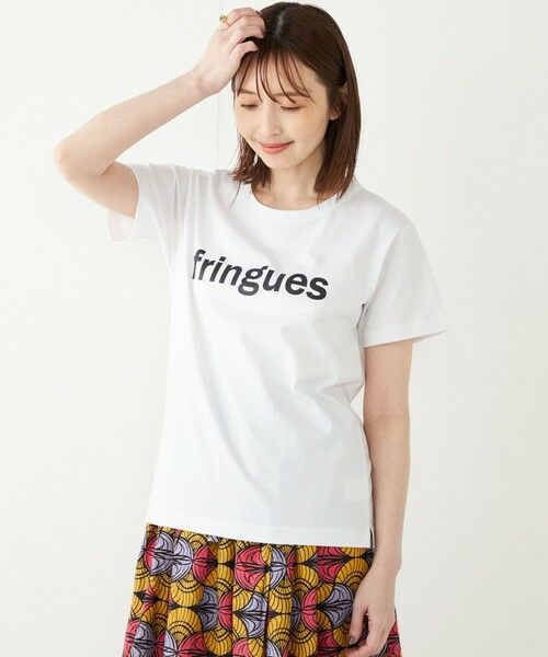 SHIPS for women / シップスウィメン Tシャツ | SHIPS Colors:FRINGUES ロゴ プリント TEE | 詳細8