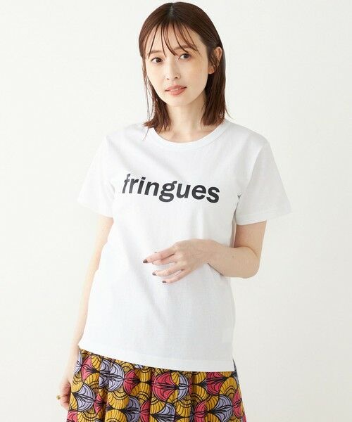 SHIPS for women / シップスウィメン Tシャツ | SHIPS Colors:FRINGUES ロゴ プリント TEE | 詳細9