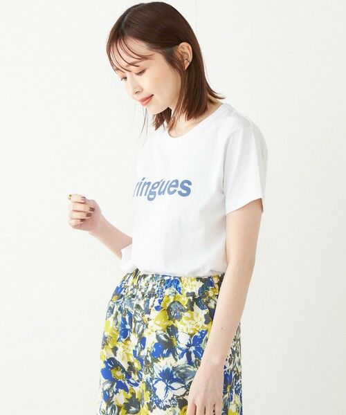 SHIPS for women / シップスウィメン Tシャツ | SHIPS Colors:FRINGUES ロゴ プリント TEE | 詳細20