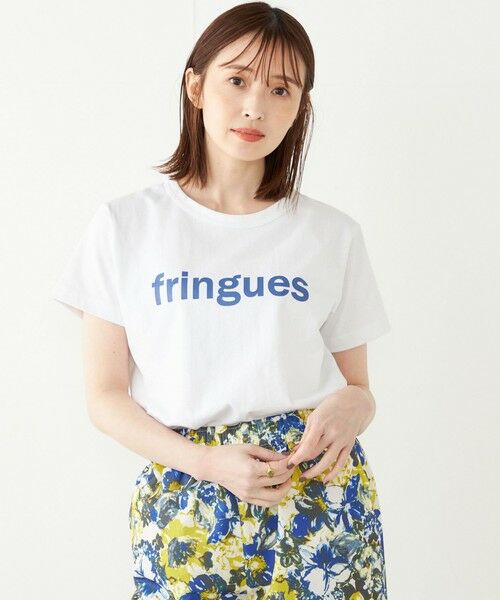SHIPS for women / シップスウィメン Tシャツ | SHIPS Colors:FRINGUES ロゴ プリント TEE | 詳細21