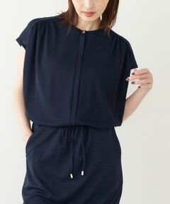 SHIPS / シップス カットソー（半袖以外） | SHIPS Colors:〈手洗い可能〉リネンライク ギャザー トップス