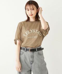 SHIPS Colors:〈手洗い可能〉シアー ロゴ ニット TEE