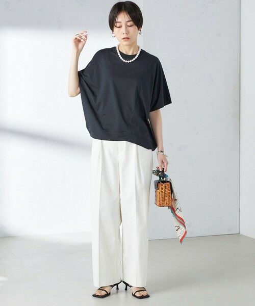 SHIPS / シップス Tシャツ | assiette:〈手洗い可能〉プレミアム 天竺 ワイド | 詳細28