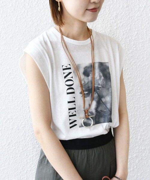 SHIPS for women / シップスウィメン Tシャツ | *【SHIPS別注】81BRANCA:ノースリーブ シアー フォト TEE ◇ | 詳細3