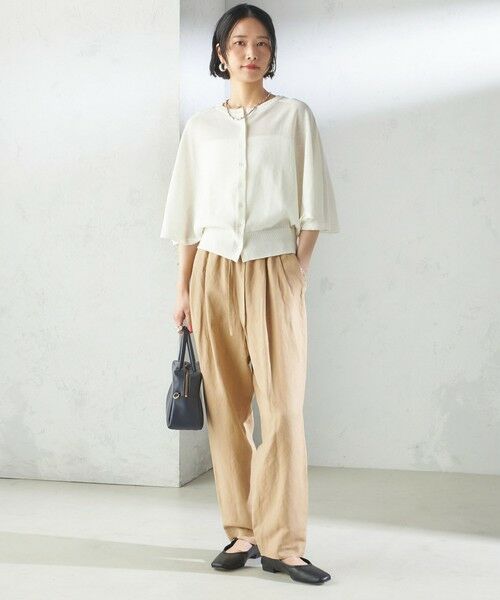 SHIPS / シップス その他パンツ | SHIPS Primary Navy Label:麻 レーヨン イージー パンツ | 詳細2